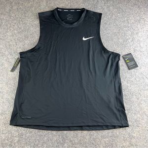 Nike Men's Pro Sleeveless Tank Top Slim Fit Black Size XXL BV5629-085